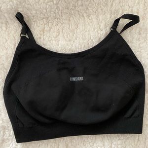 GymShark Flex Strappy sports bra Black/Charcoal